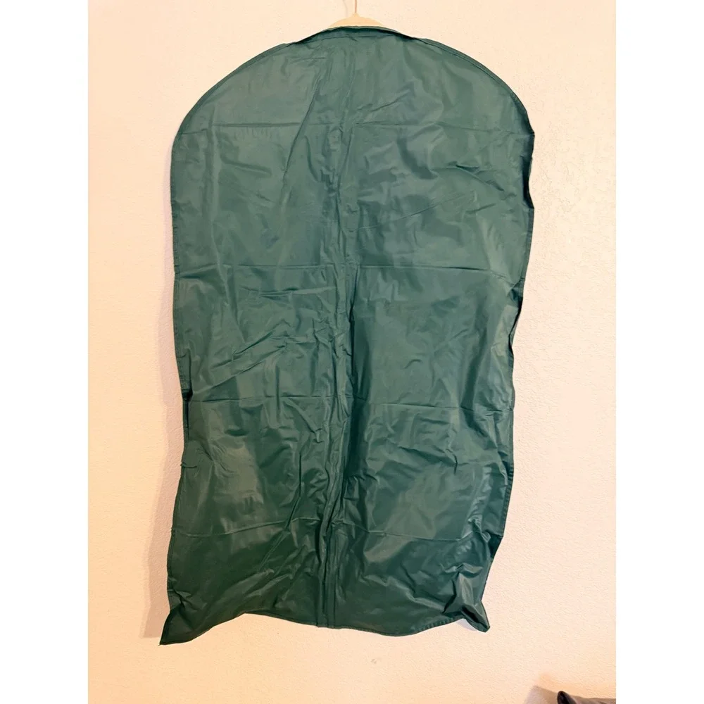 Lauren Ralph Lauren Forest Green Garment Bag with Logo and ID Window Travel Case